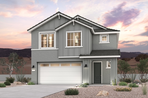 A house with a garage.