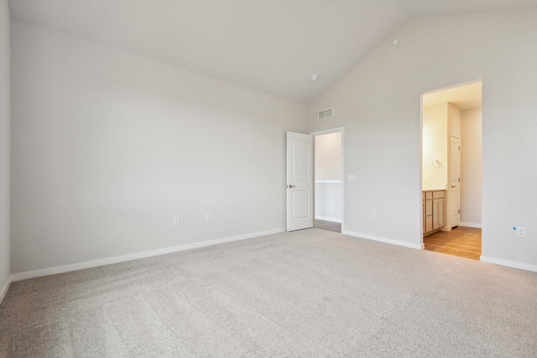 A room with white walls.