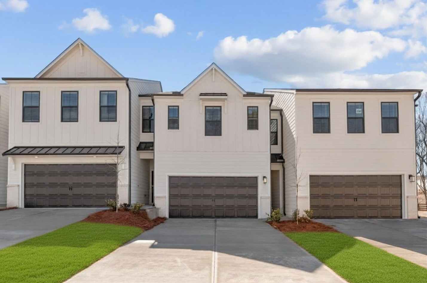 A building with a driveway.