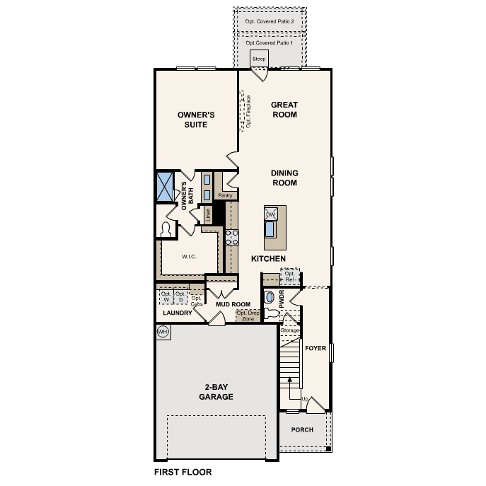 Willow plan, first floor