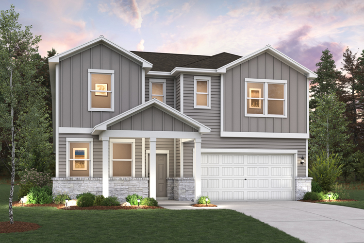 A house with a garage