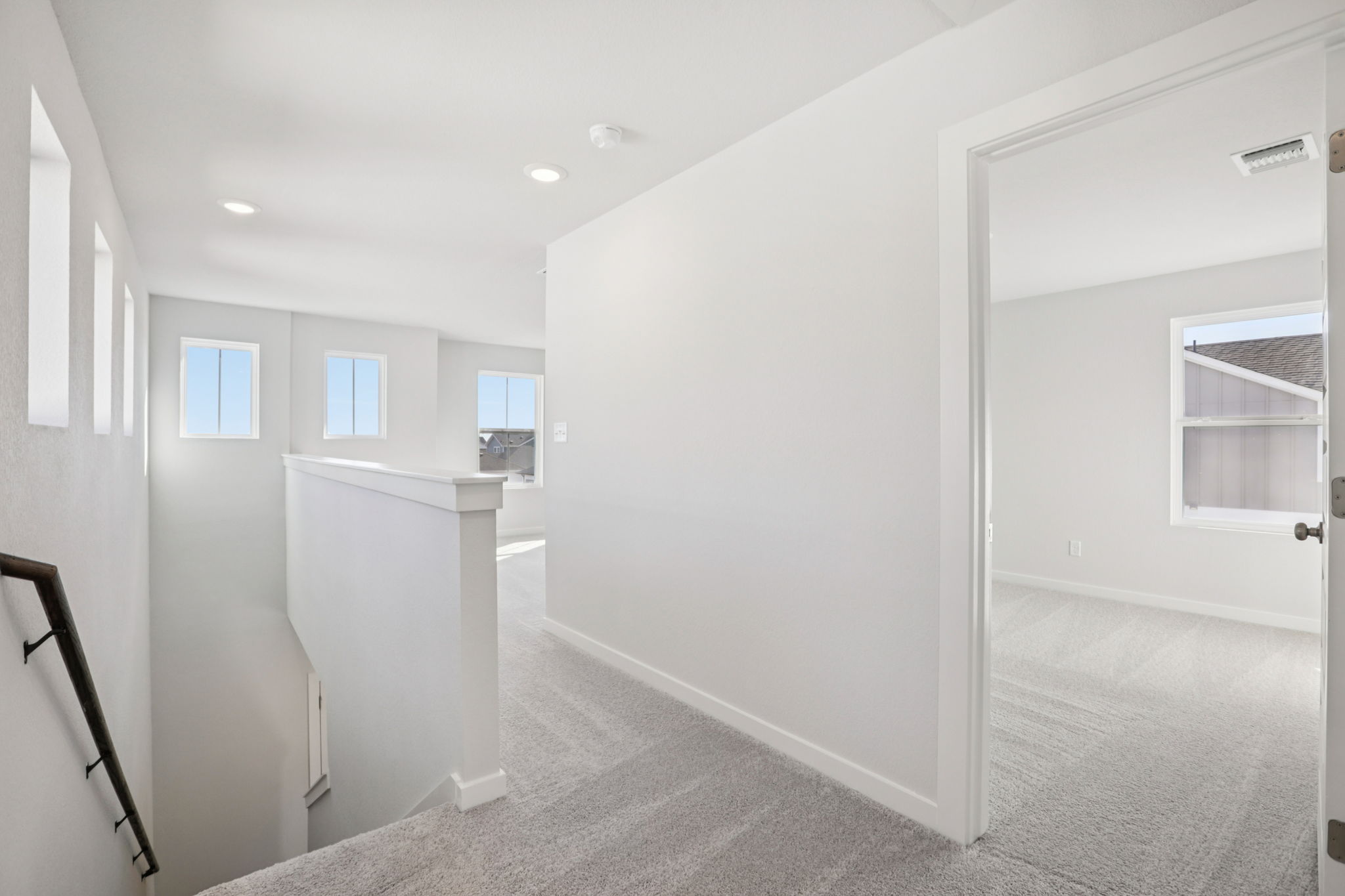 A room with white walls.