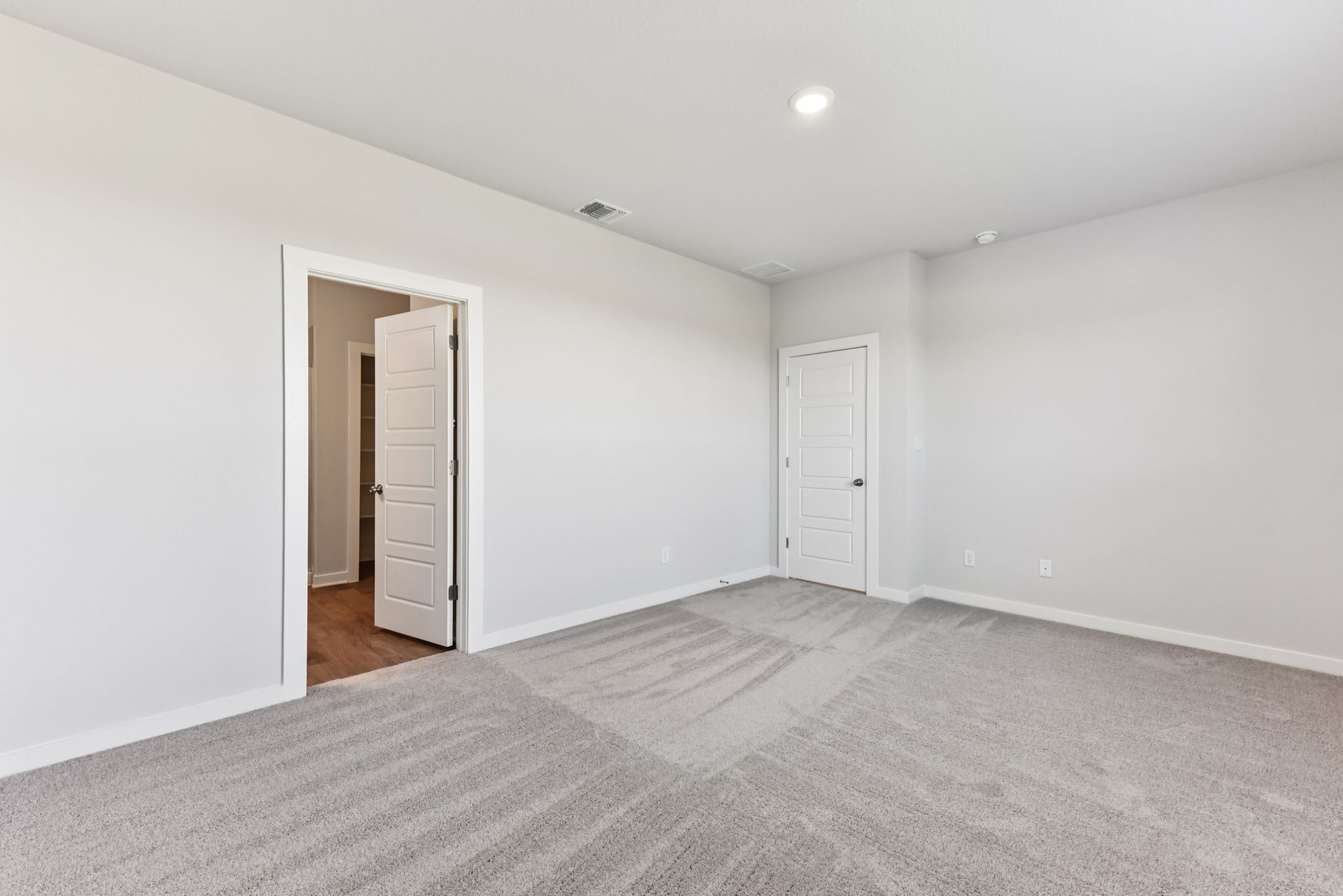 A room with white walls.