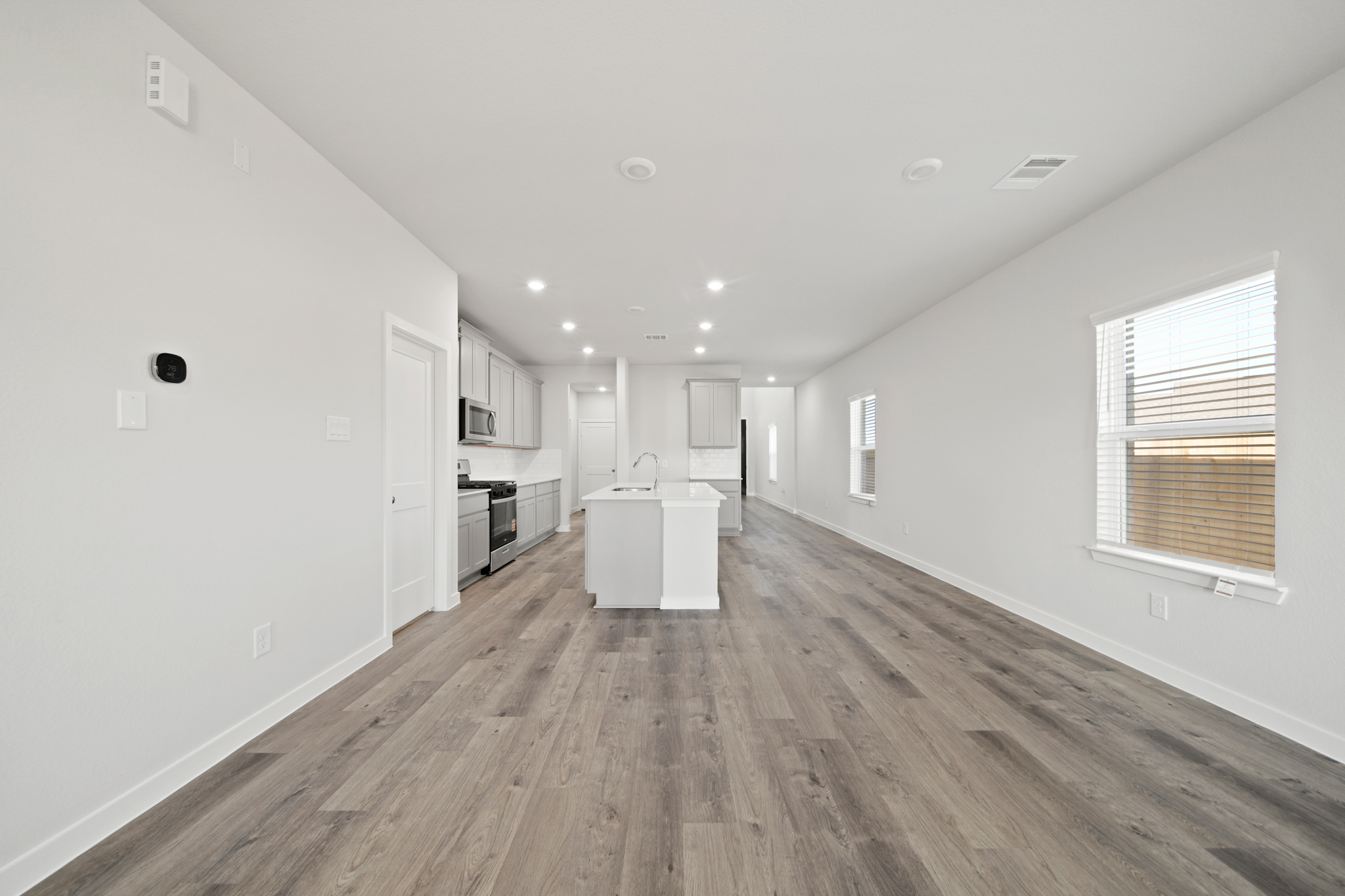 A large empty kitchen.