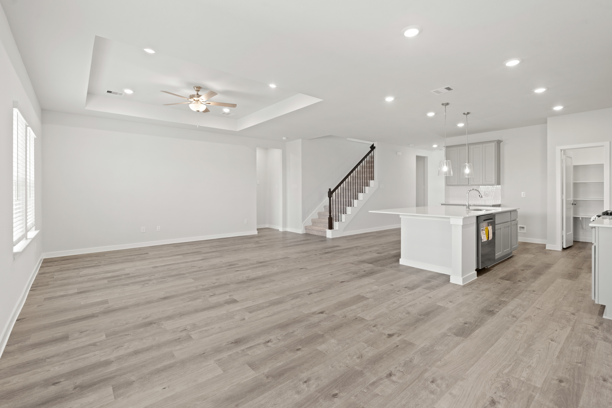A large empty kitchen.