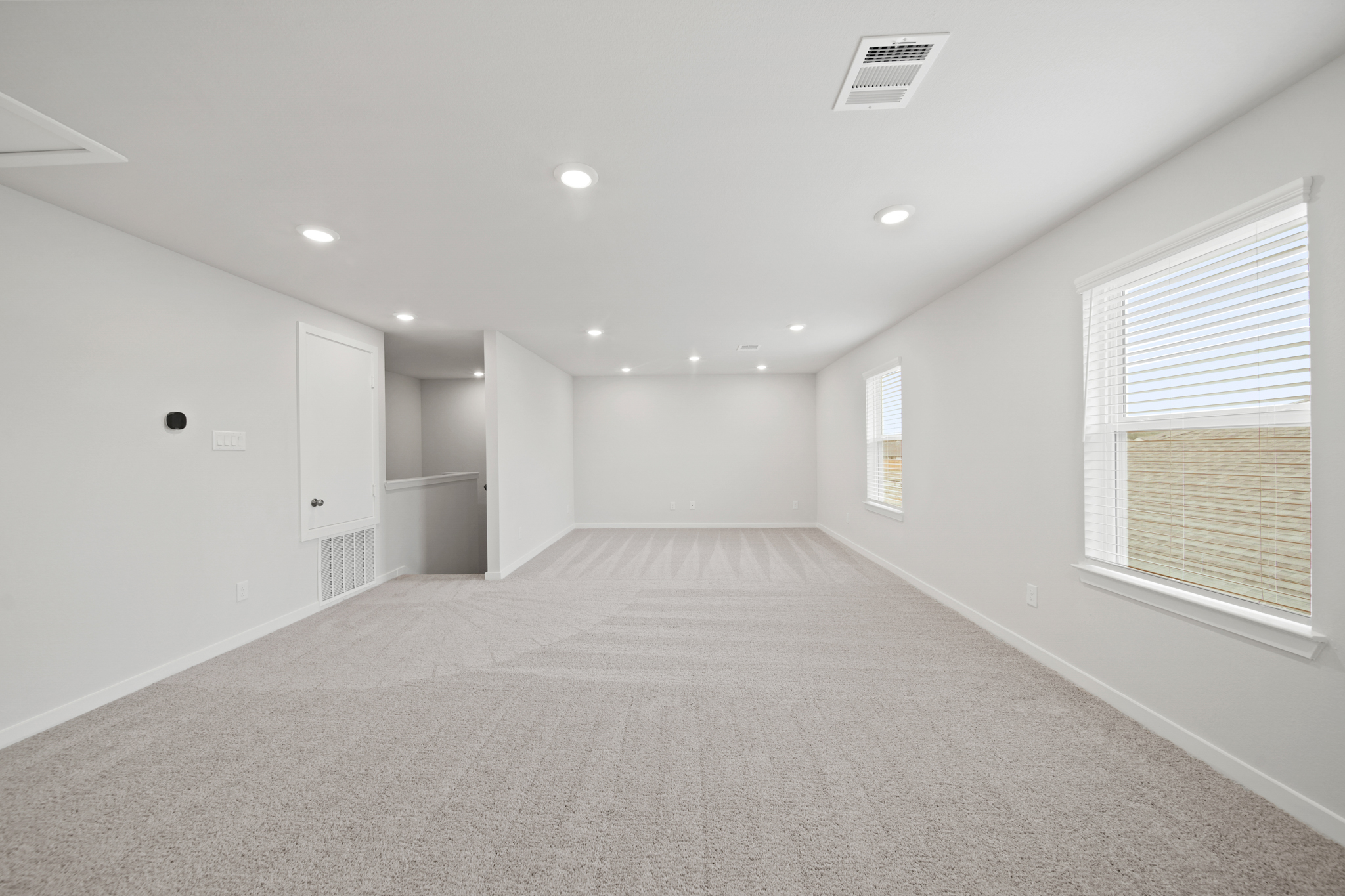 A long empty room.