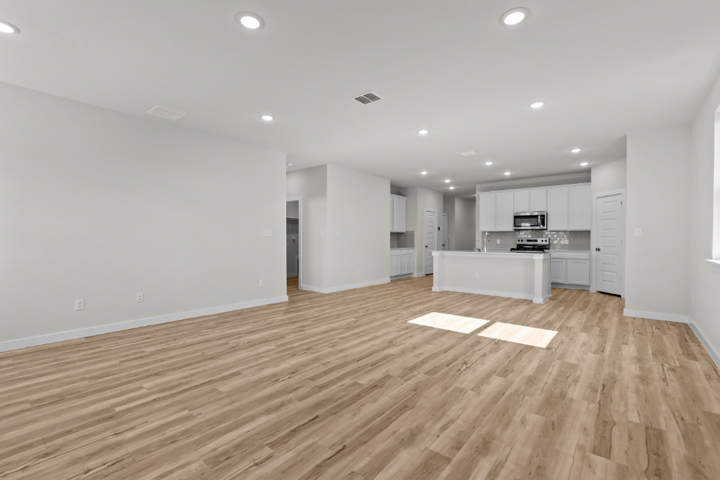 A large empty kitchen.