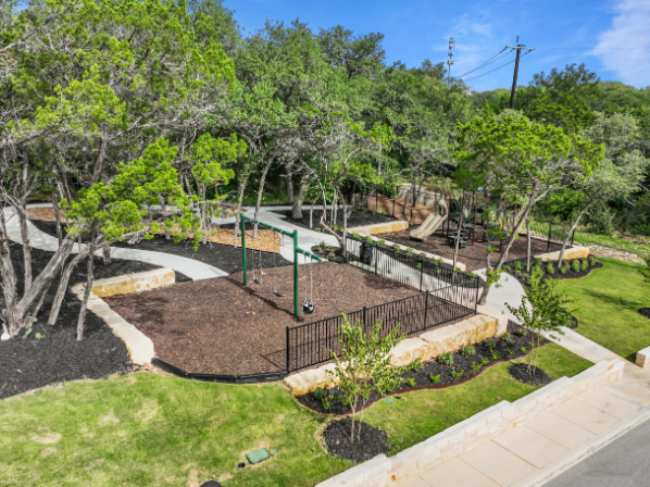 A park with a playground.