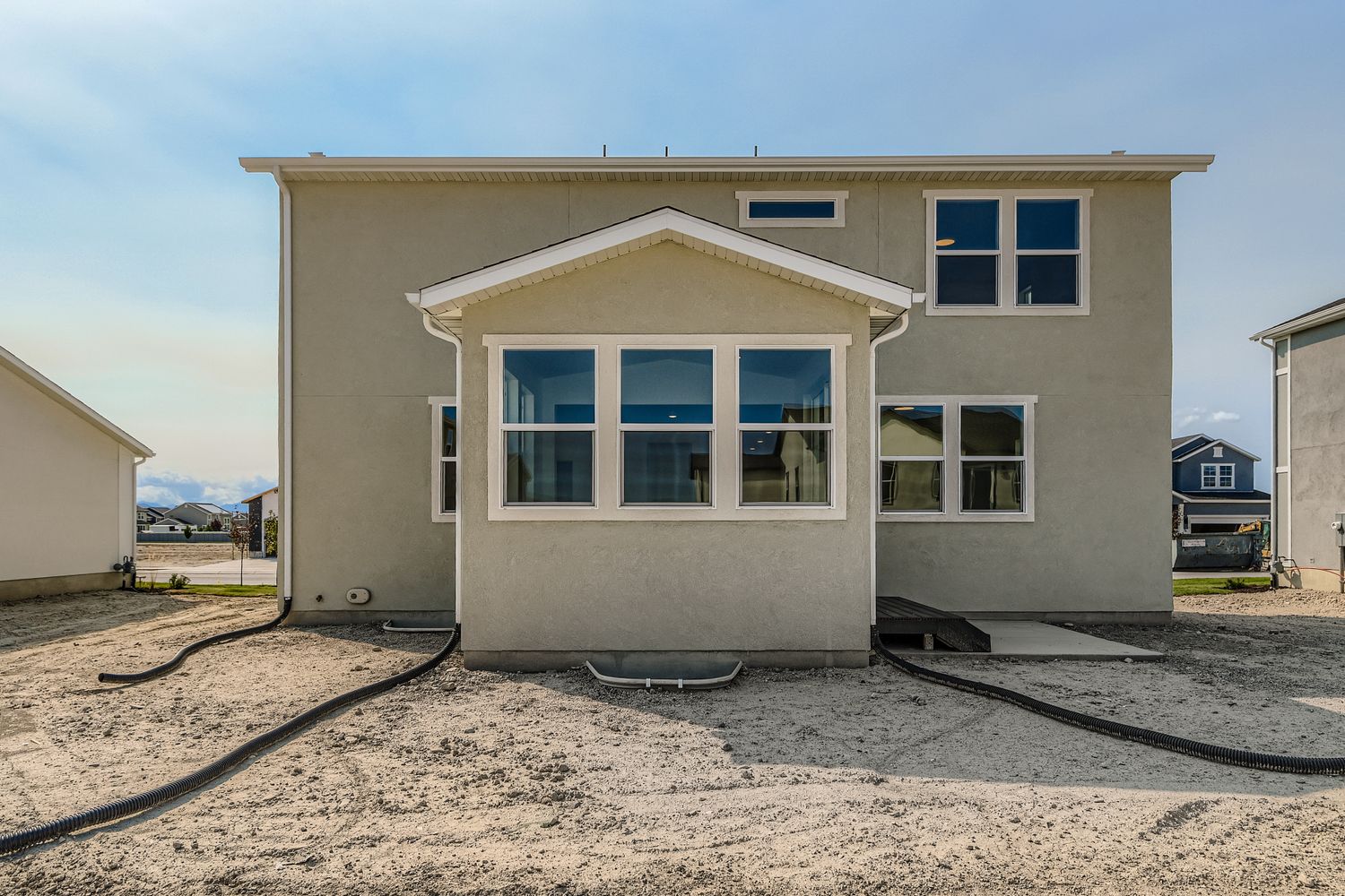 A house under construction.