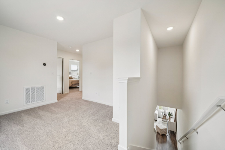 A room with white walls.